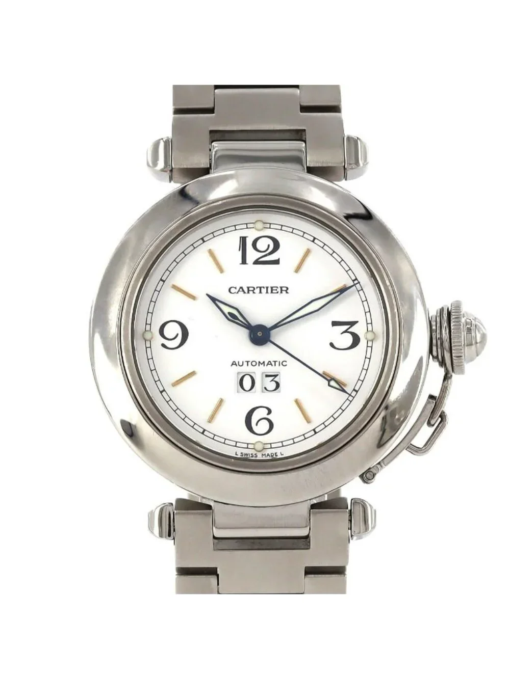 Cartier Pasha C Grande Date SS Automatic